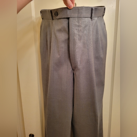 1950s-style 2-piece pin stripe atomic fleck wool suit - Picture 8 of 9